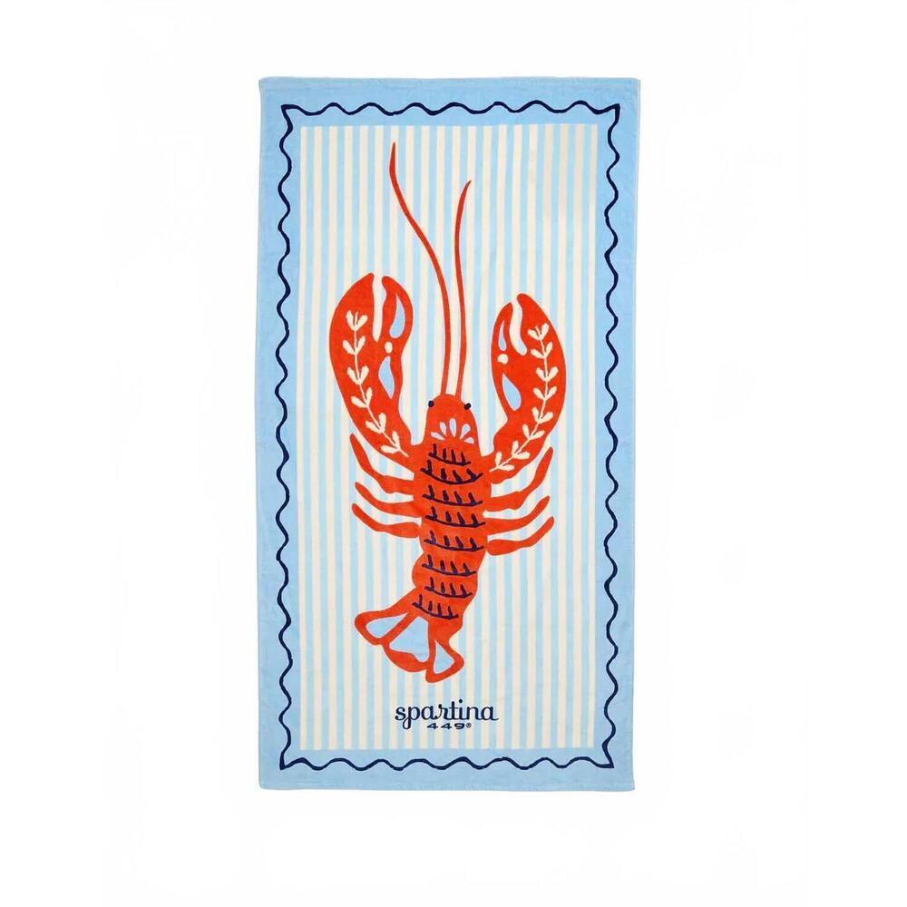 NEW SPARTINA 449 flagler sea life beach towel in white